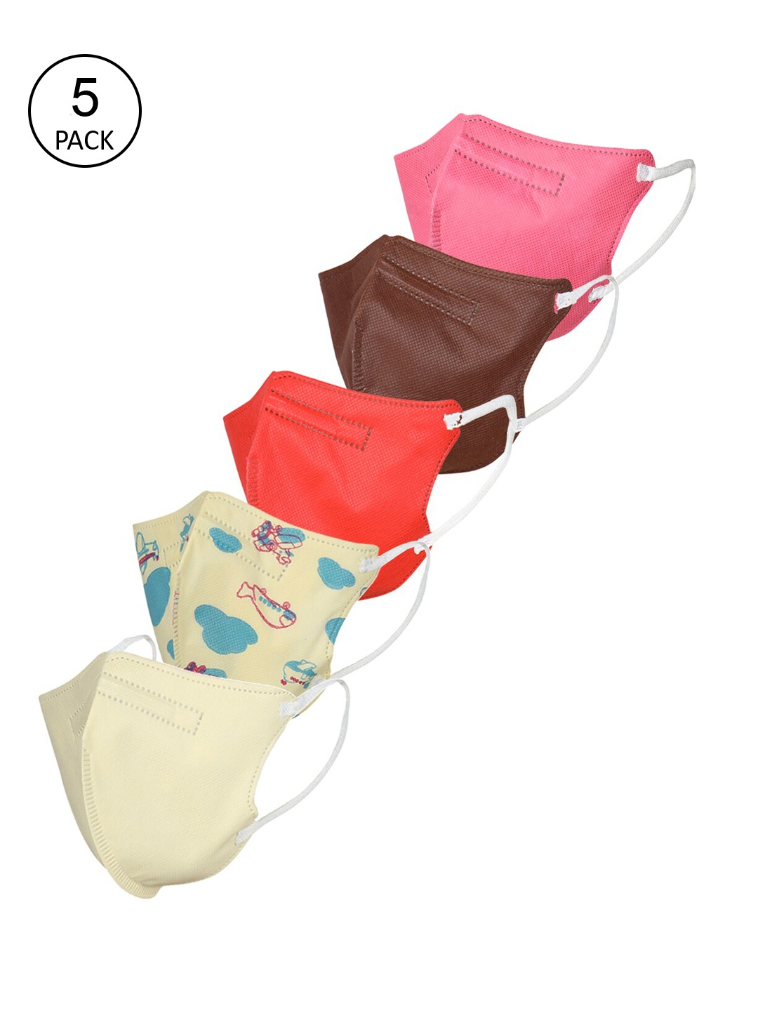 

FROGGY Kids Pack Of 5 Assorted Anti-Pollution N95 Masks