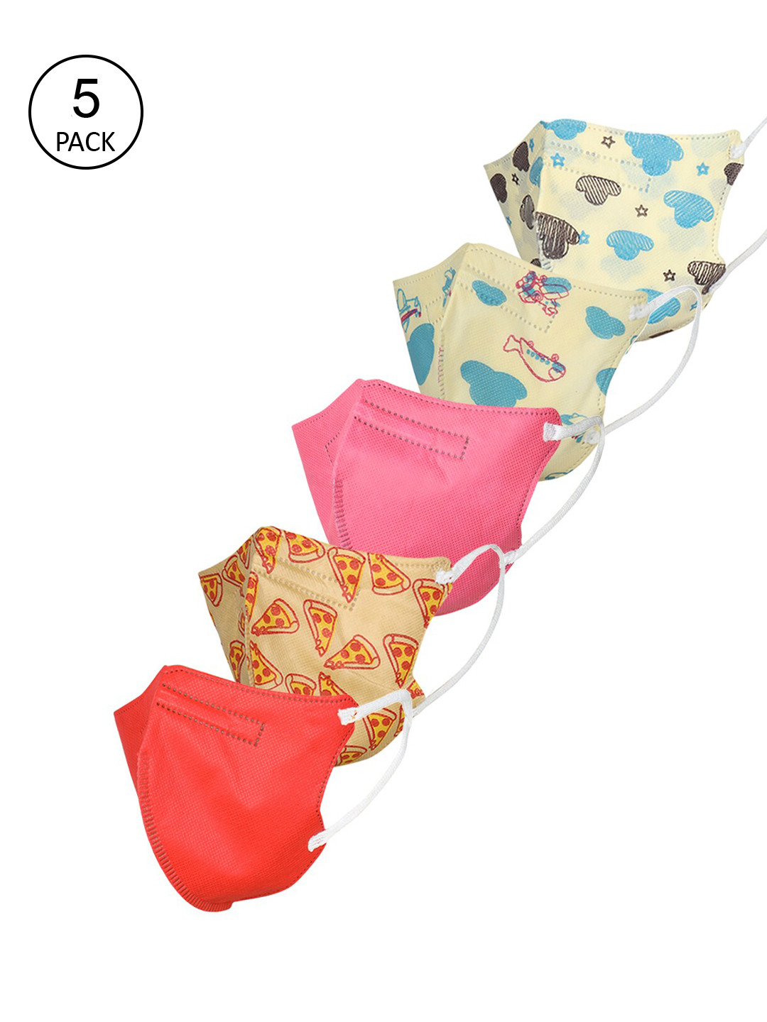 

FROGGY Kids Pack Of 5 Assorted 5-Ply Anti-Pollution N95 Masks