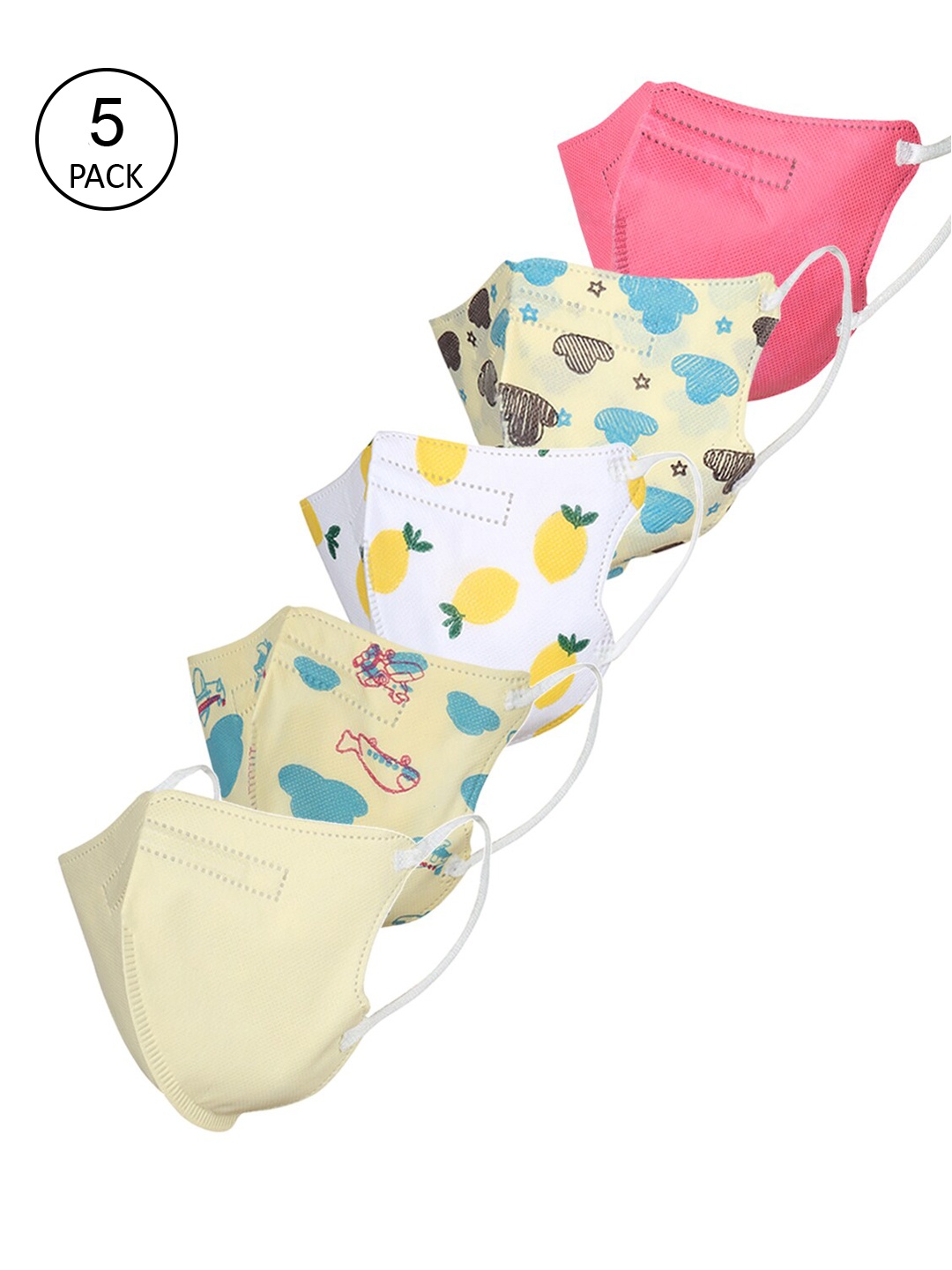 

FROGGY Kids Pack Of 5 Assorted 5-Ply Anti-Pollution N95 Masks