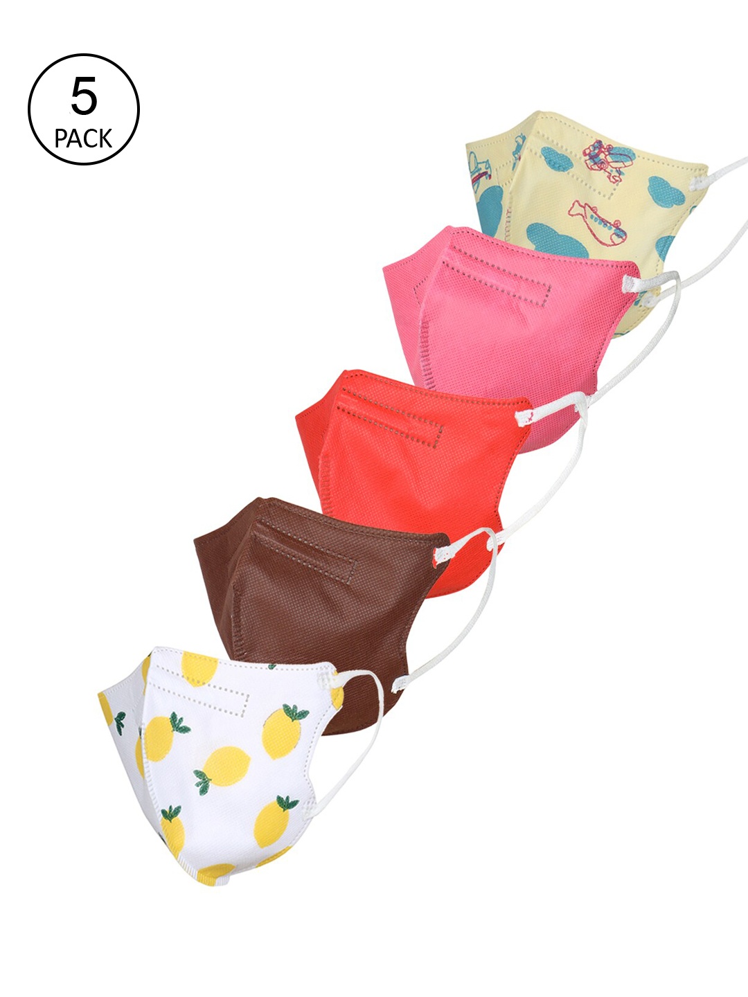 

FROGGY Kids Pack Of 5 Assorted 5-Ply Anti-Pollution N95 Masks