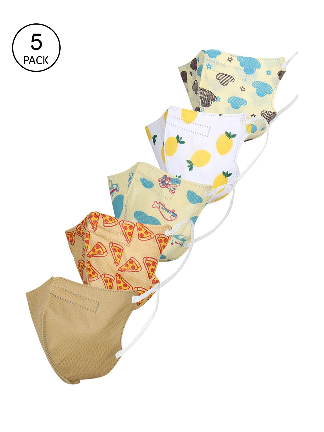 

FROGGY Kids Pack Of 5 Assorted 5-Ply Anti-Pollution N95 Masks