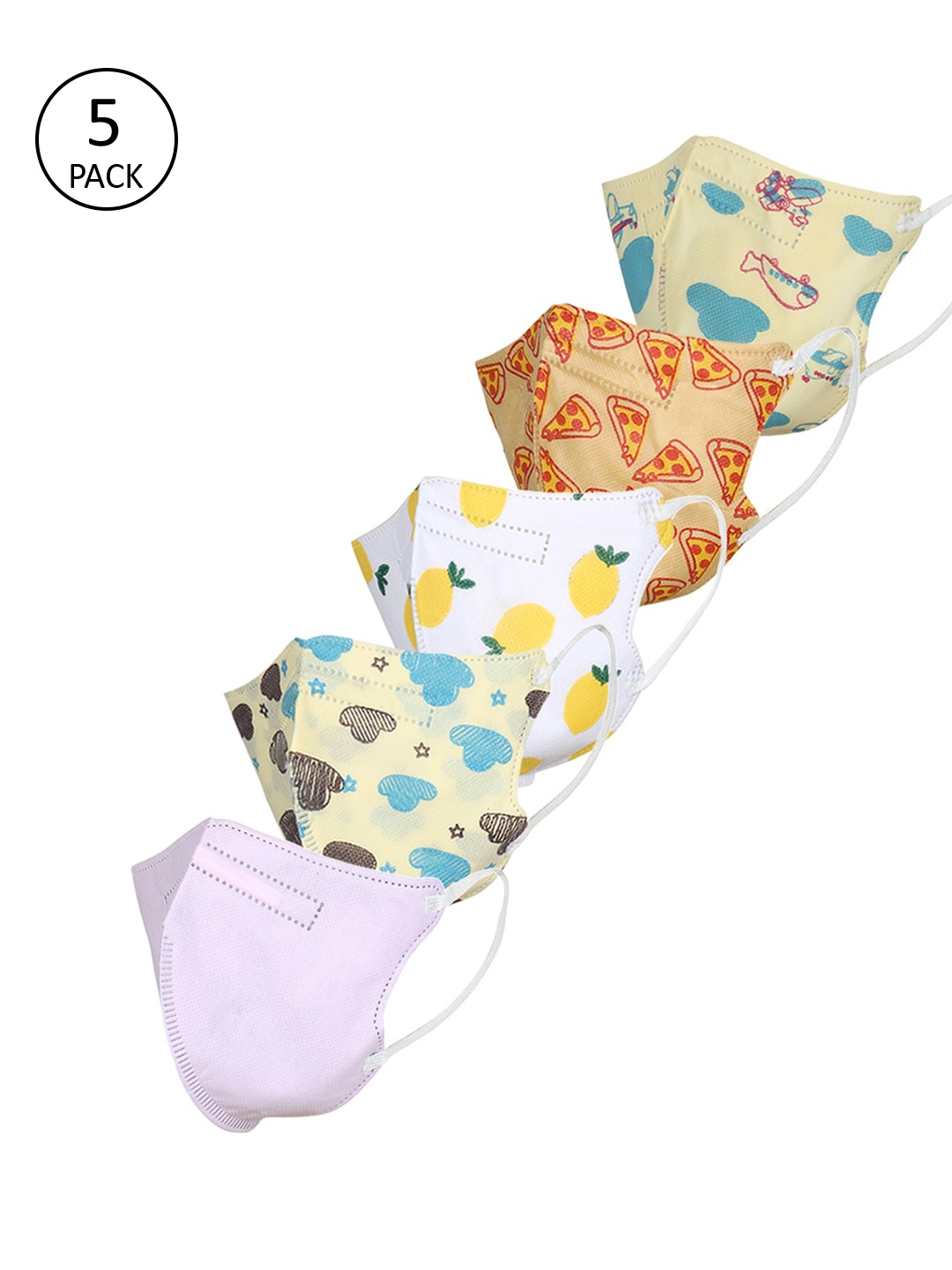 

FROGGY Kids Pack Of 5 Assorted 5-Ply Reusable N95 Masks