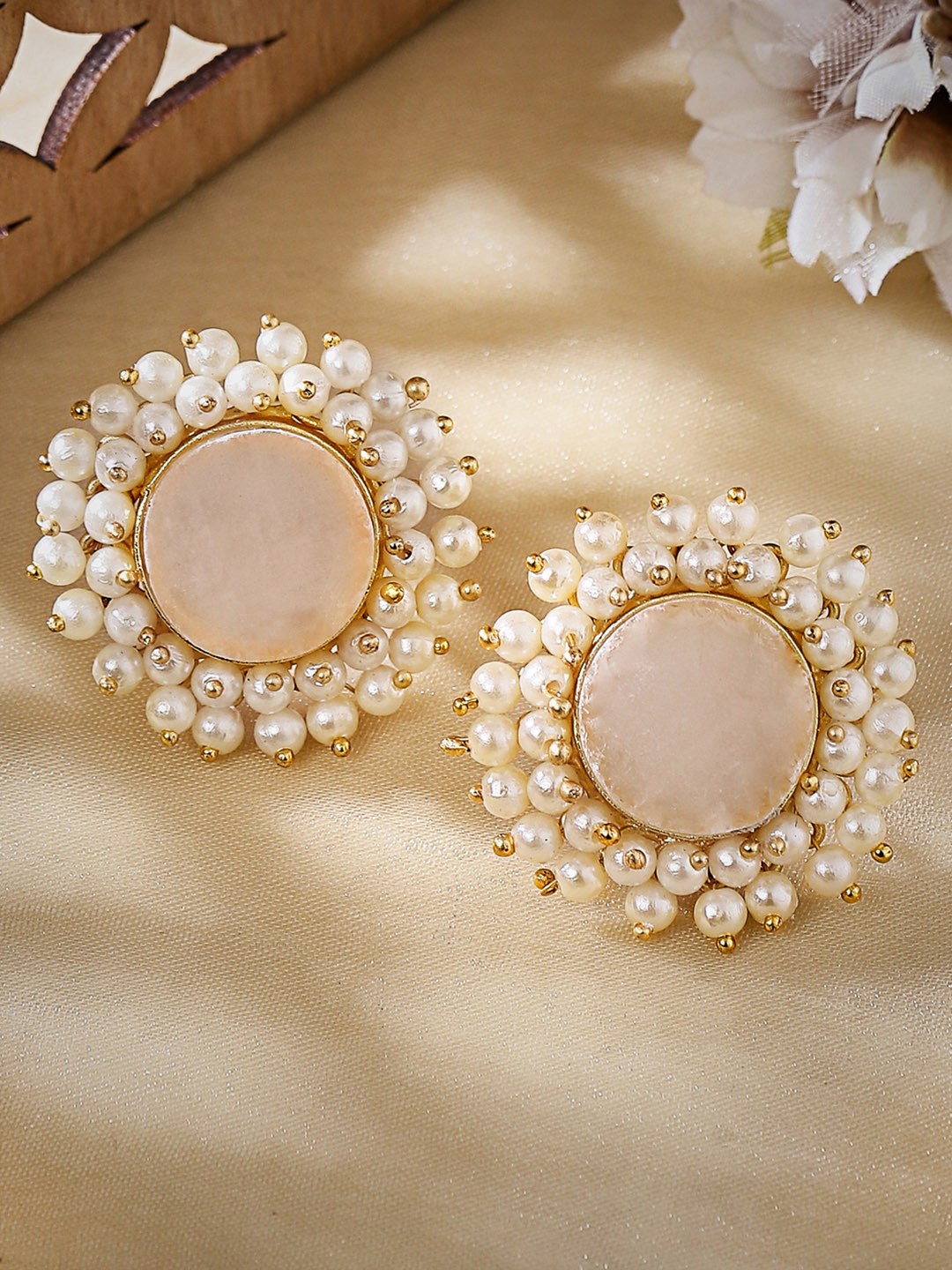 

Rubans Gold-Toned Contemporary Studs Earrings
