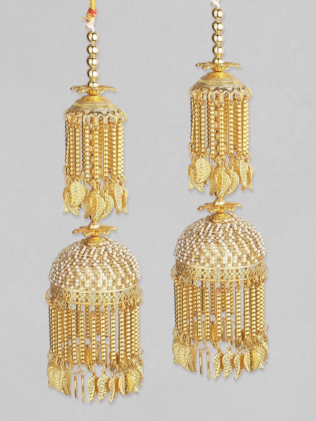 

Rubans Set Of 2 24K Gold-Plated Handcrafted Bridal Layered Kaleeras