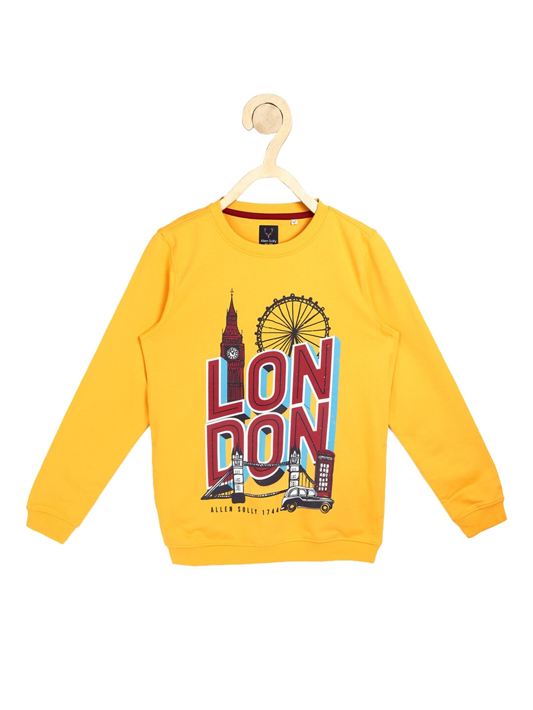 

Allen Solly Junior Boys Yellow Typography Printed Sweatshirt