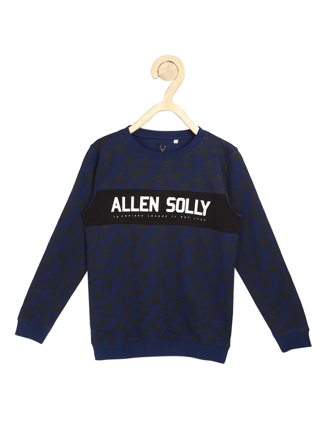 

Allen Solly Junior Boys Navy Blue Typography Printed Sweatshirt