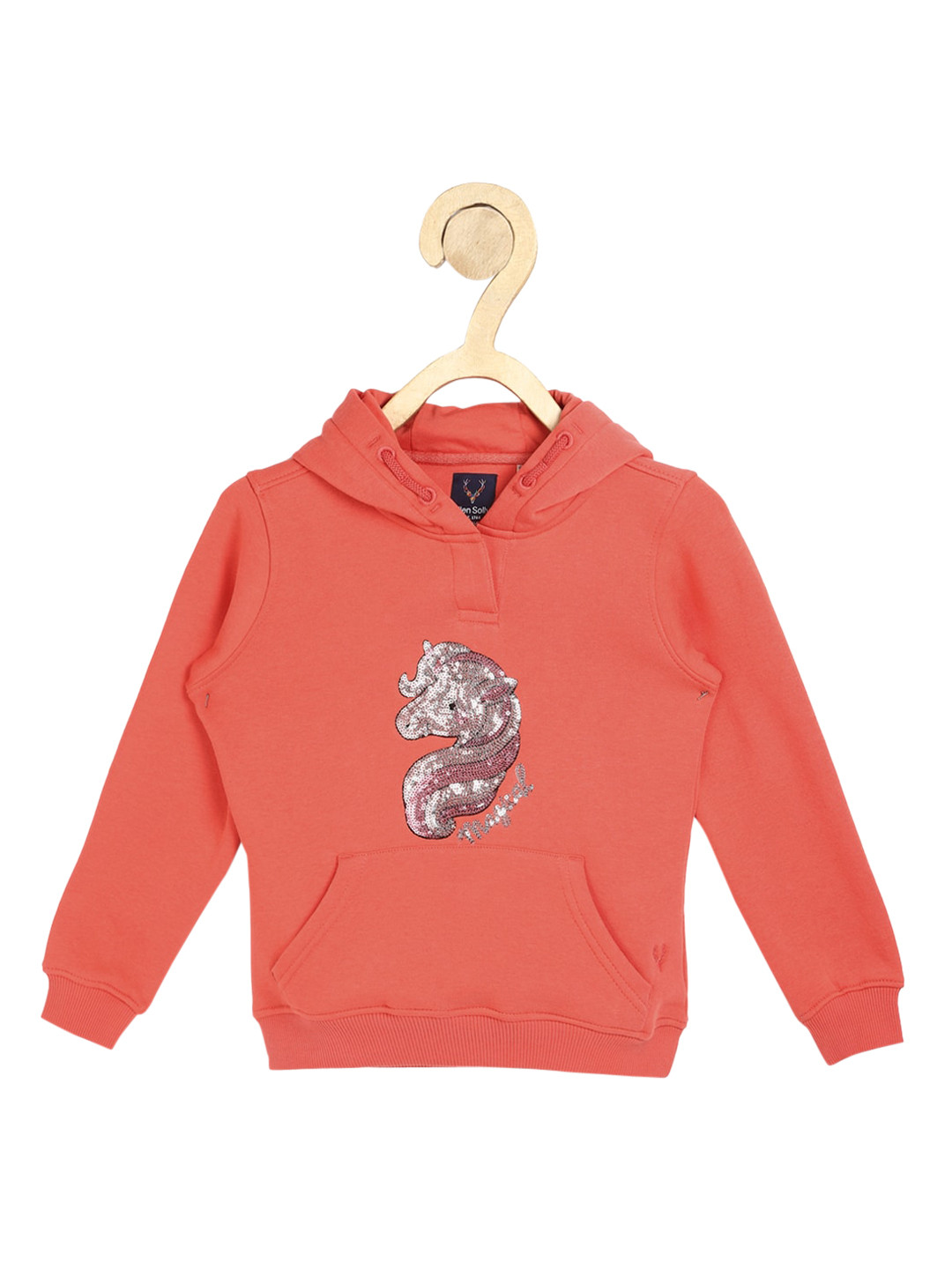 

Allen Solly Junior Girls Pink Printed Sweatshirt