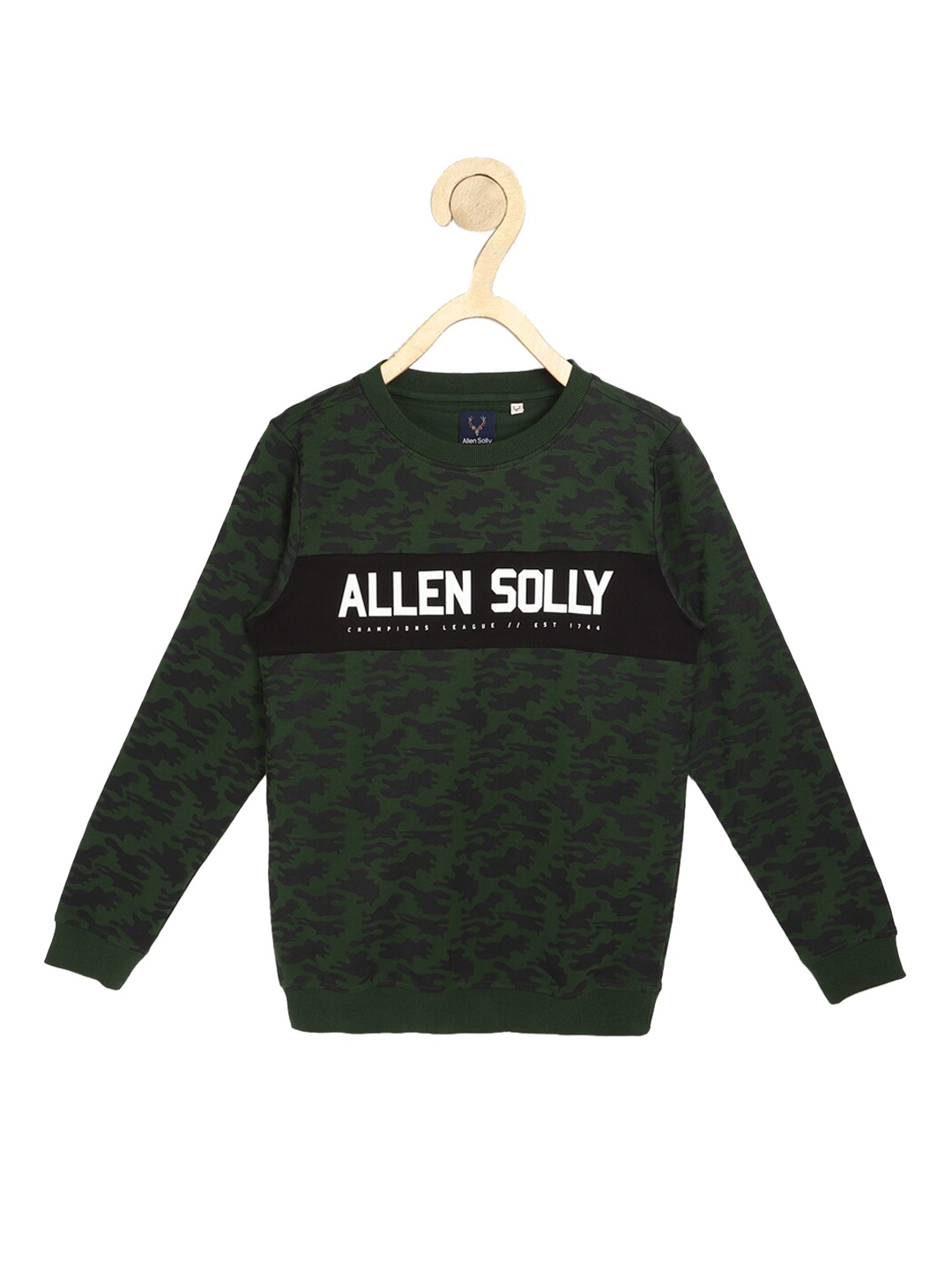 

Allen Solly Junior Boys Green Typography Printed Sweatshirt