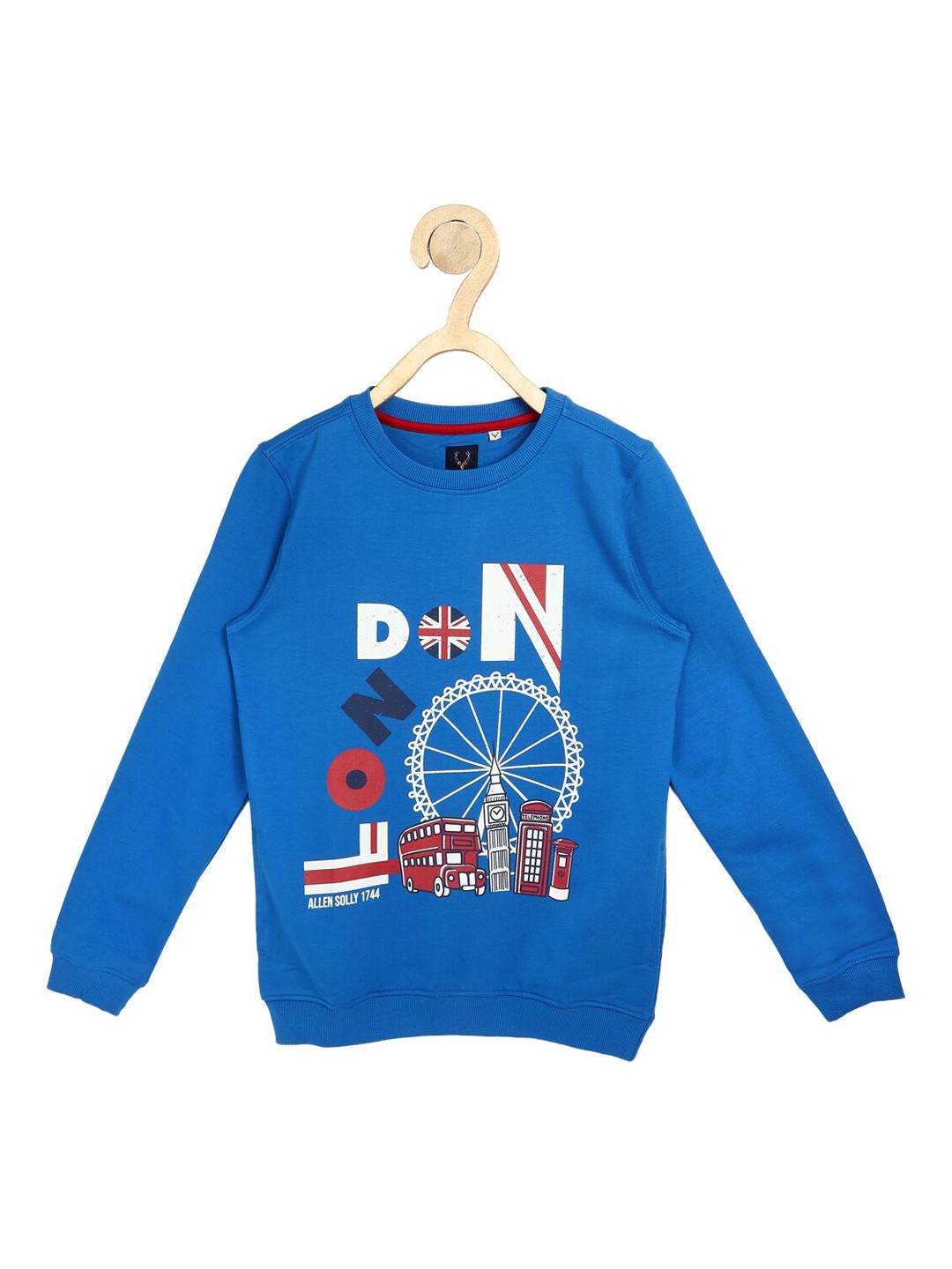 

Allen Solly Junior Boys Blue Graphic Printed Sweatshirt