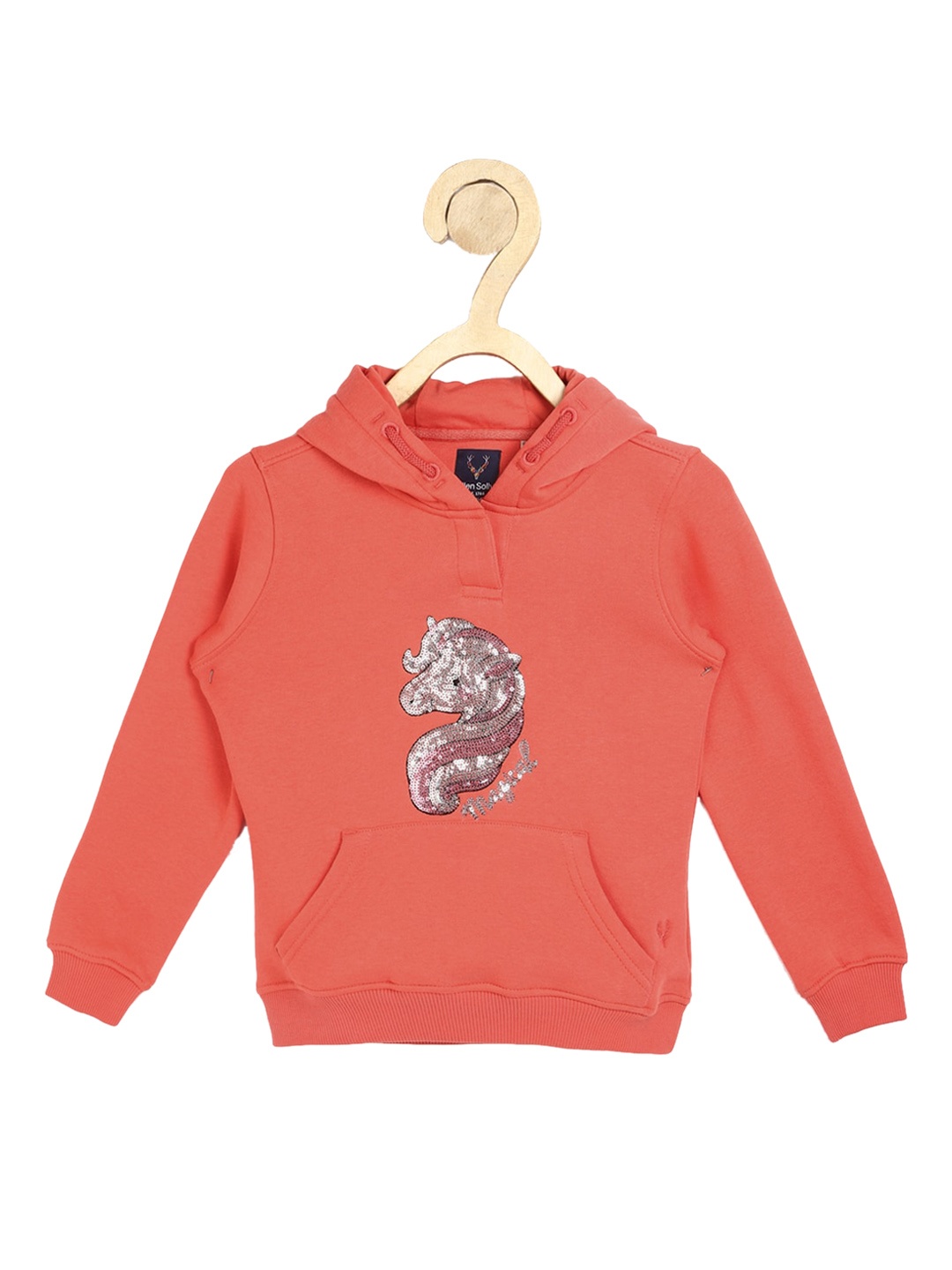 

Allen Solly Junior Girls Pink Graphic Printed Sweatshirt