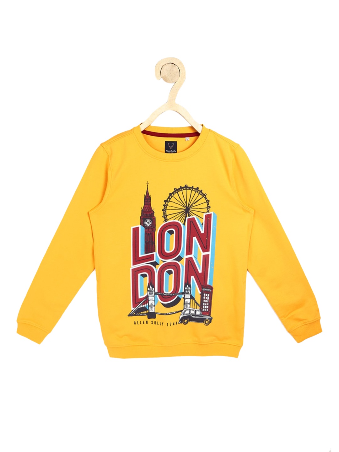 

Allen Solly Junior Boys Yellow Graphic Printed Sweatshirt