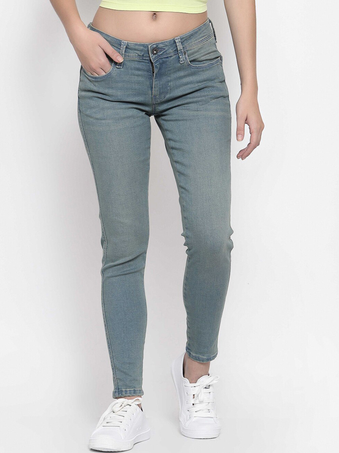 

Pepe Jeans Women Blue Skinny Fit Jeans