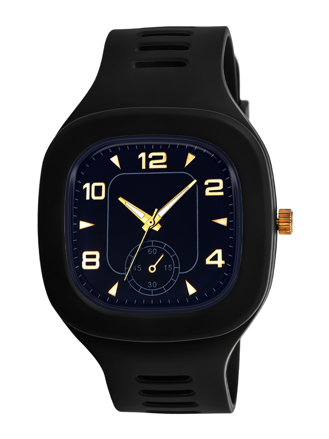 

SWADESI STUFF Unisex Black Dial & Black Straps Analogue Watch 6 CRONO BLACK