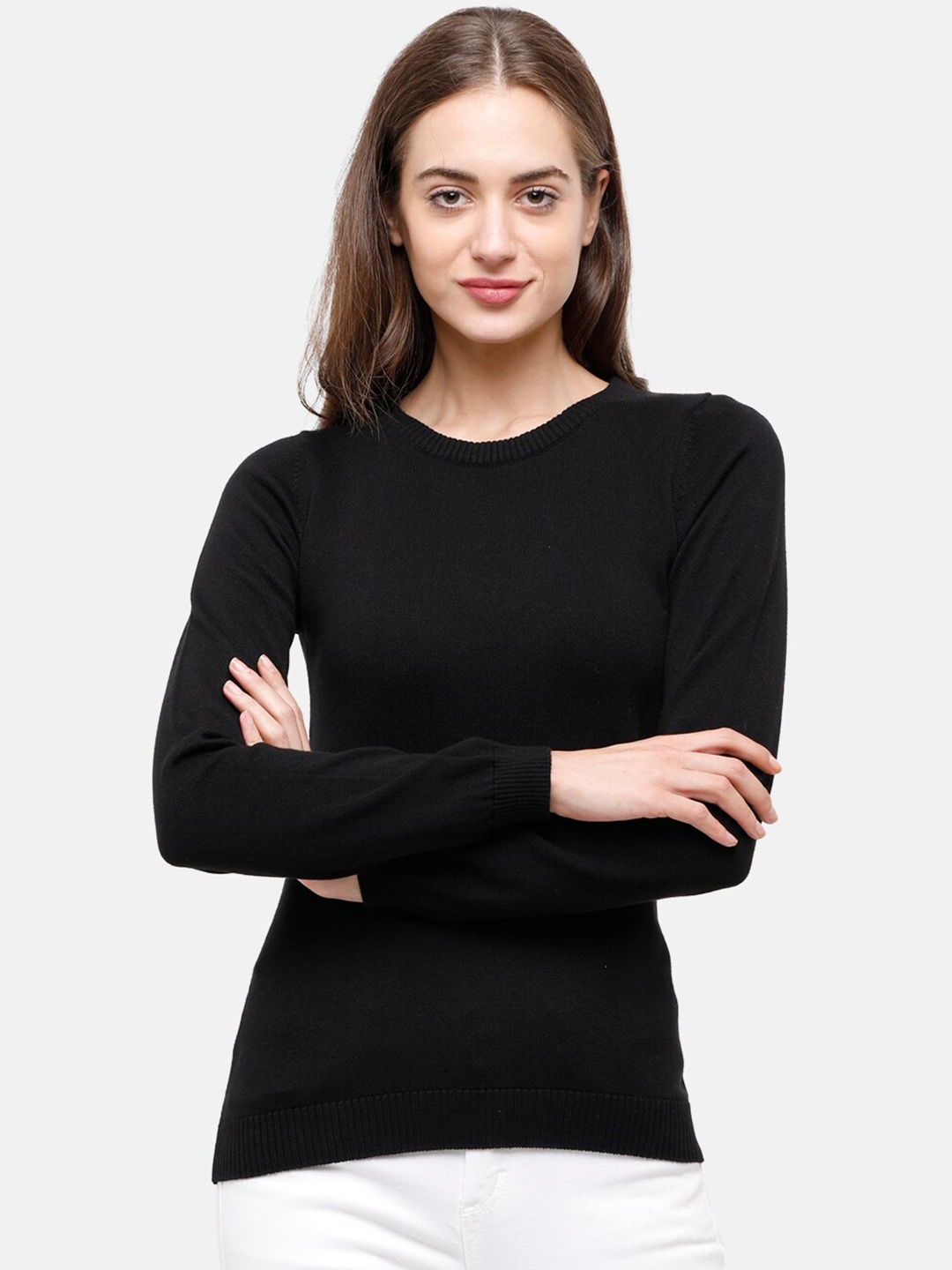 

98 Degree North Women Black Pullover