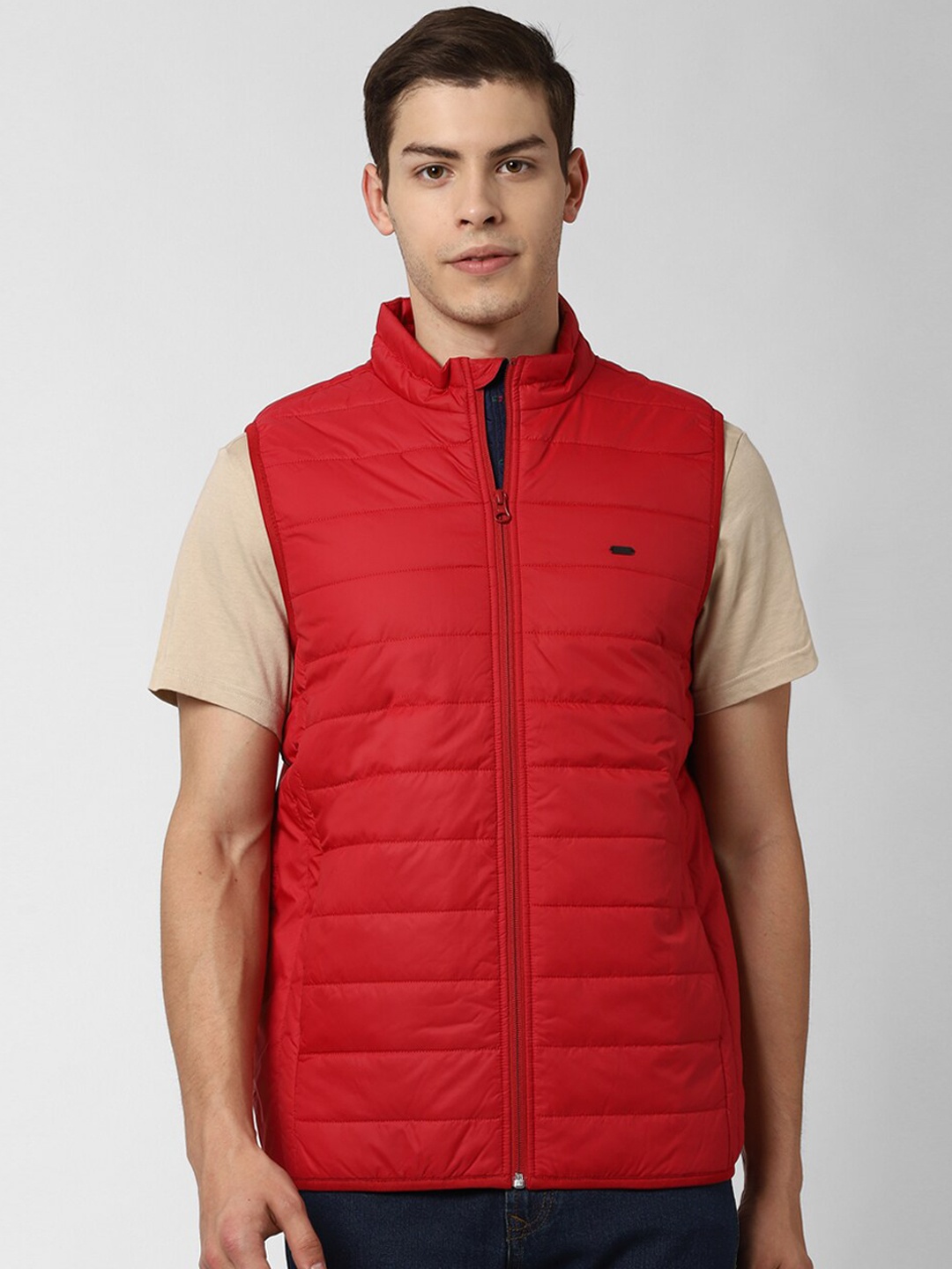 

Peter England Casuals Men Red Padded Jacket