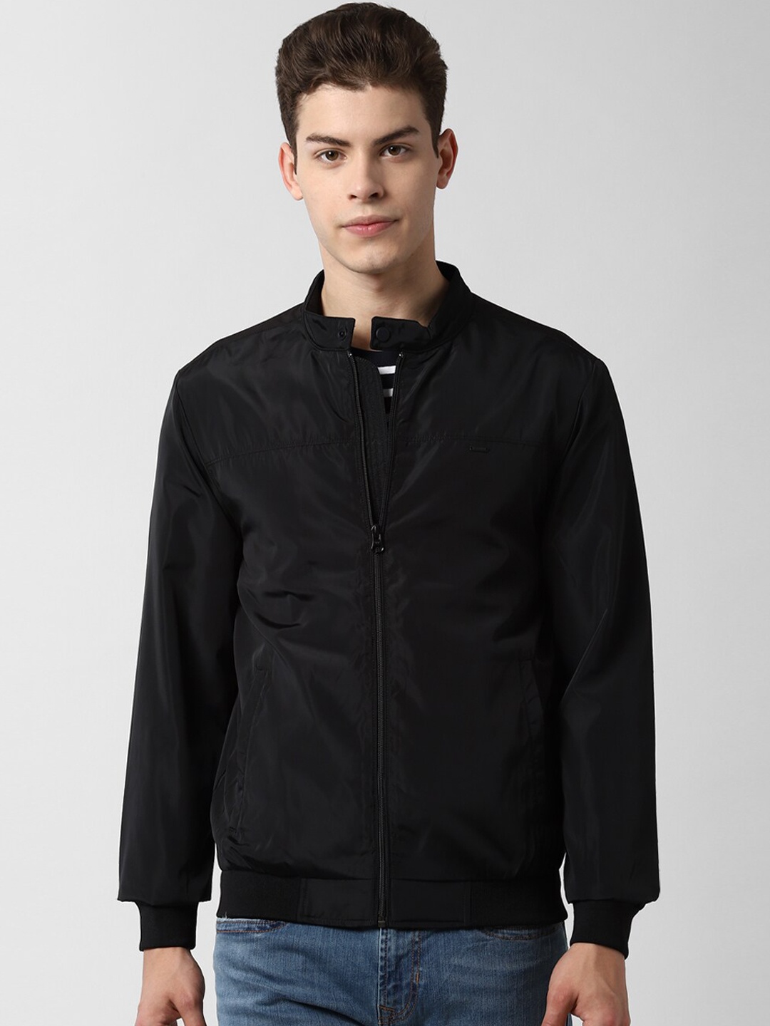 

Peter England Casuals Men Black Tailored Jacket