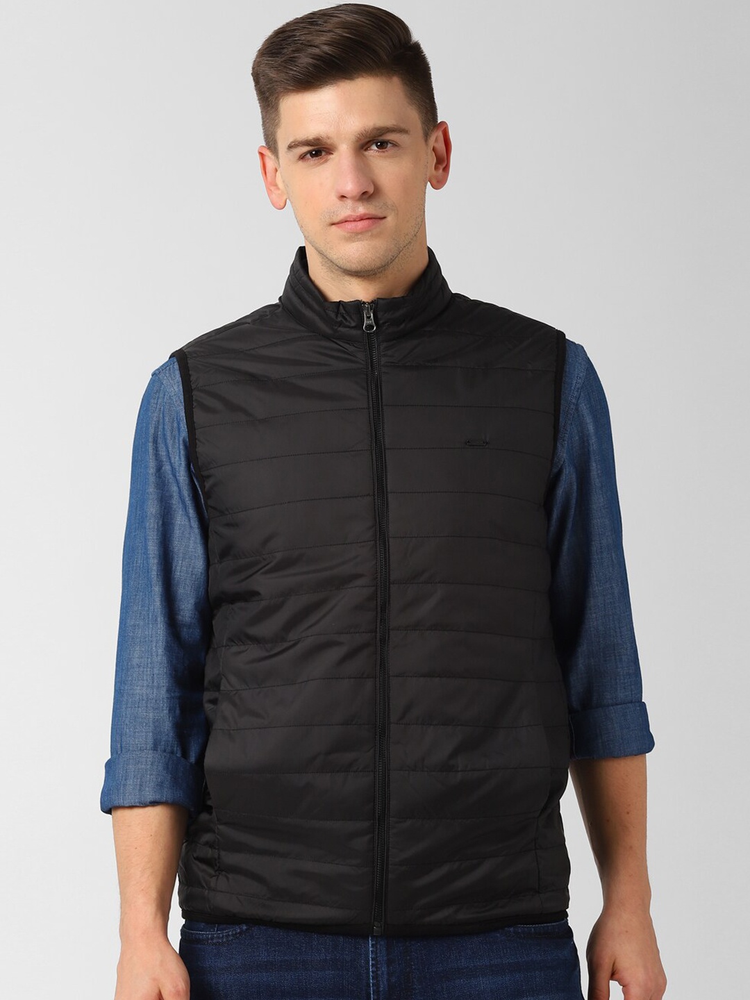 

Peter England Casuals Men Black Tailored Jacket