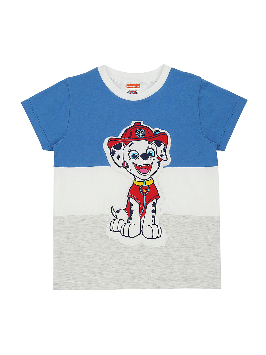 

PAW PATROL Boys Blue & White Paw Petrol Printed T-shirt
