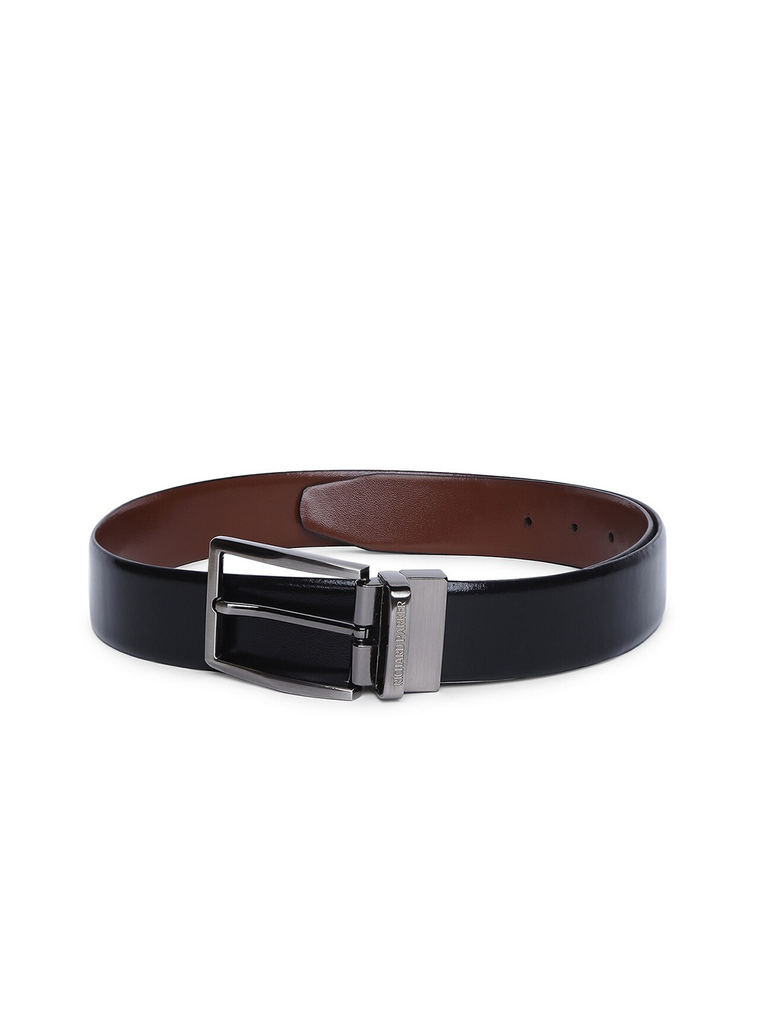 

RICHARD PARKER by Pantaloons Men Black Textured Leather Formal Belt