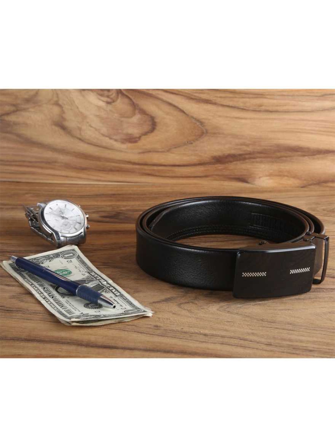

Kastner Men Black Textured Formal Belt