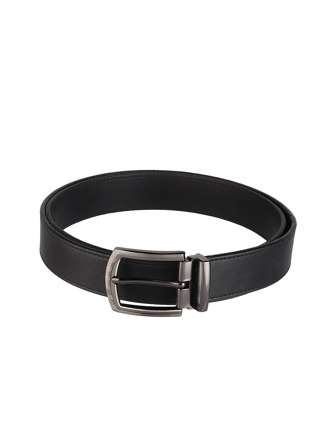 

Kastner Men Black Solid Synthetic Leather Belt