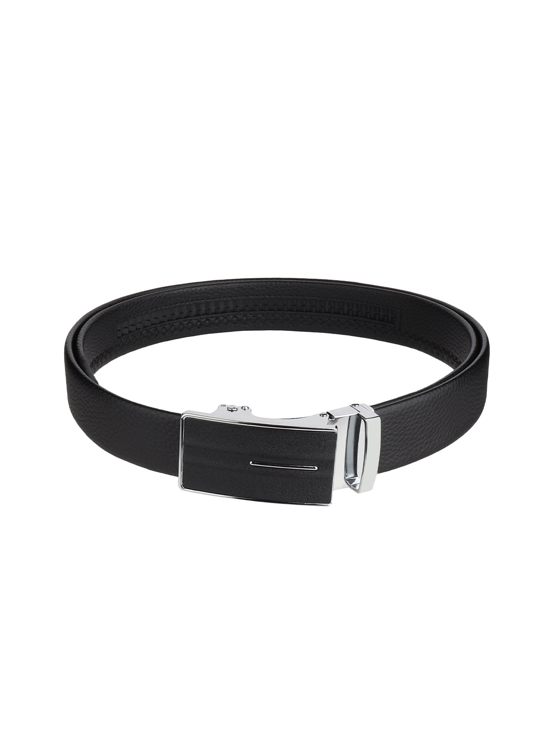 

Kastner Men Black Textured Synthetic Leather Belt