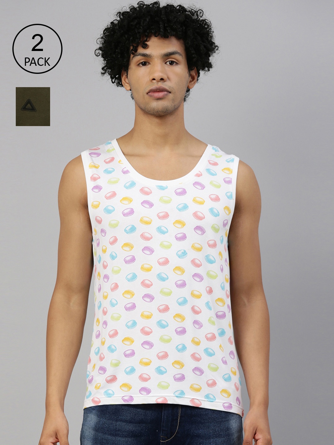 

Kryptic Men Multicoloured 2 Printed T-shirt, Multi