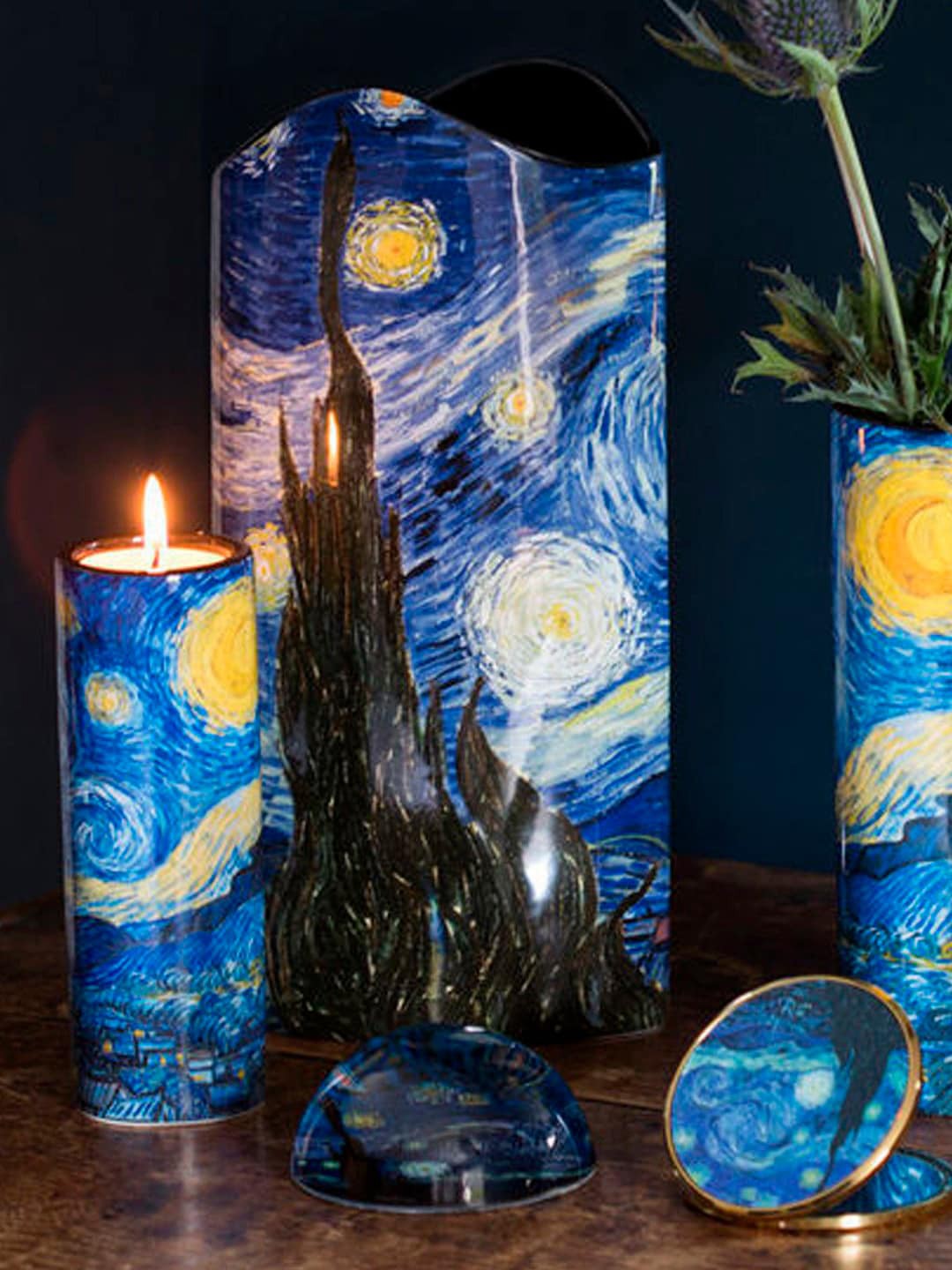 

John Beswick Blue & Black Printed John Beswick Van Gogh Starry Night Vase