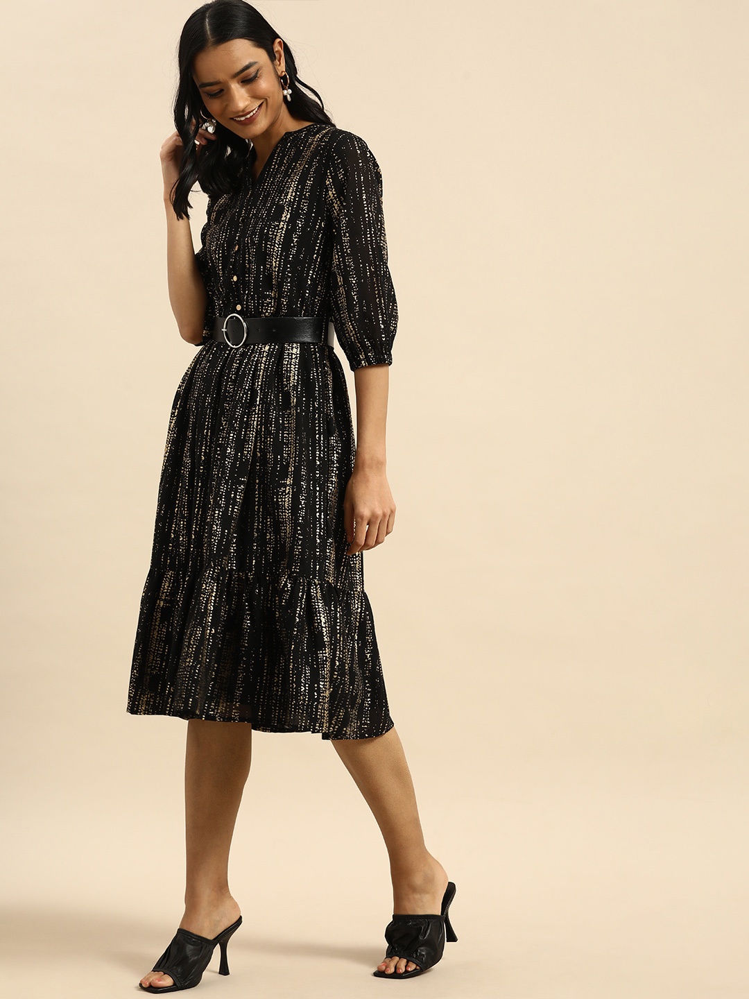 

all about you Black A-Line Maxi Dress
