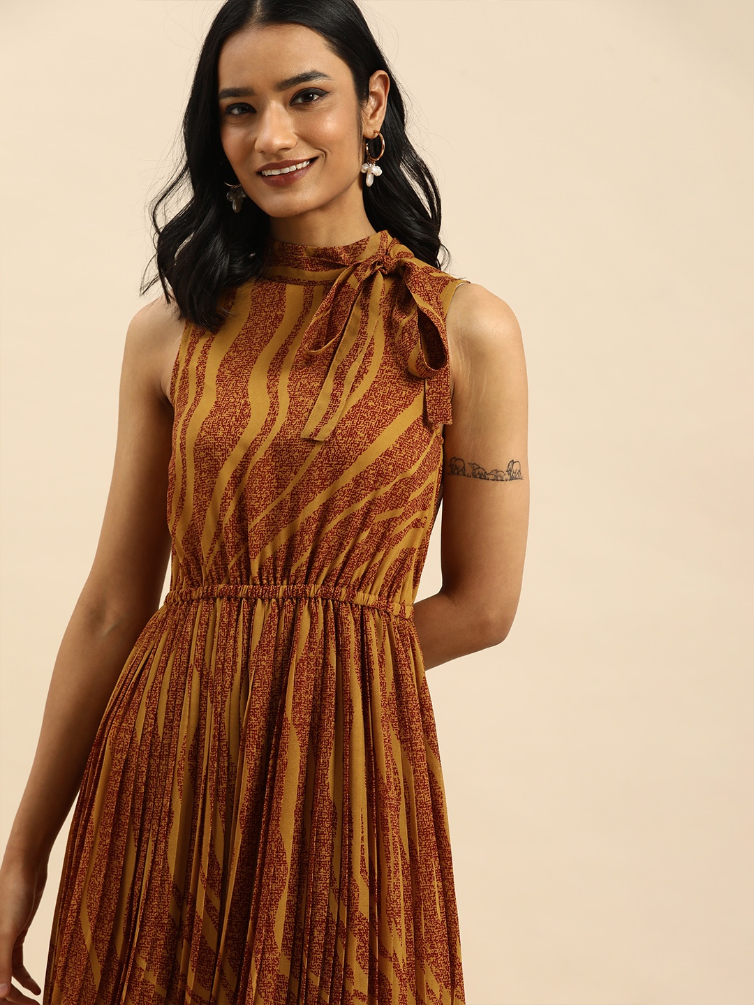 

all about you Brown Midi Dress