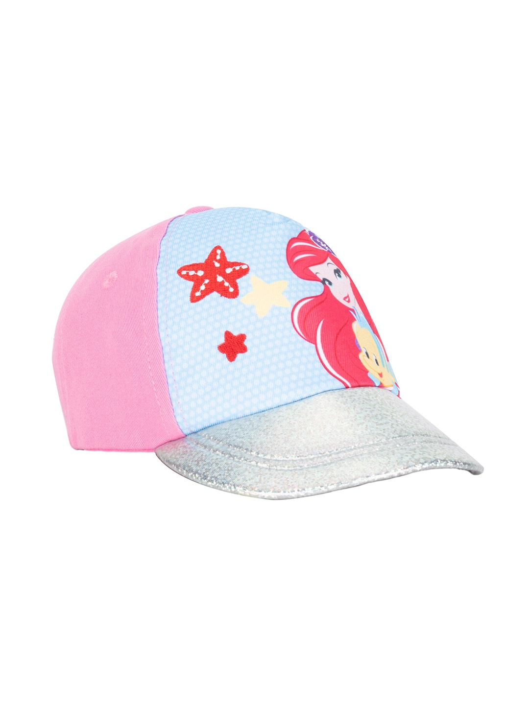 

Disney Girls Silver-Toned Blue and Pink Disney Princess Snapback Cap