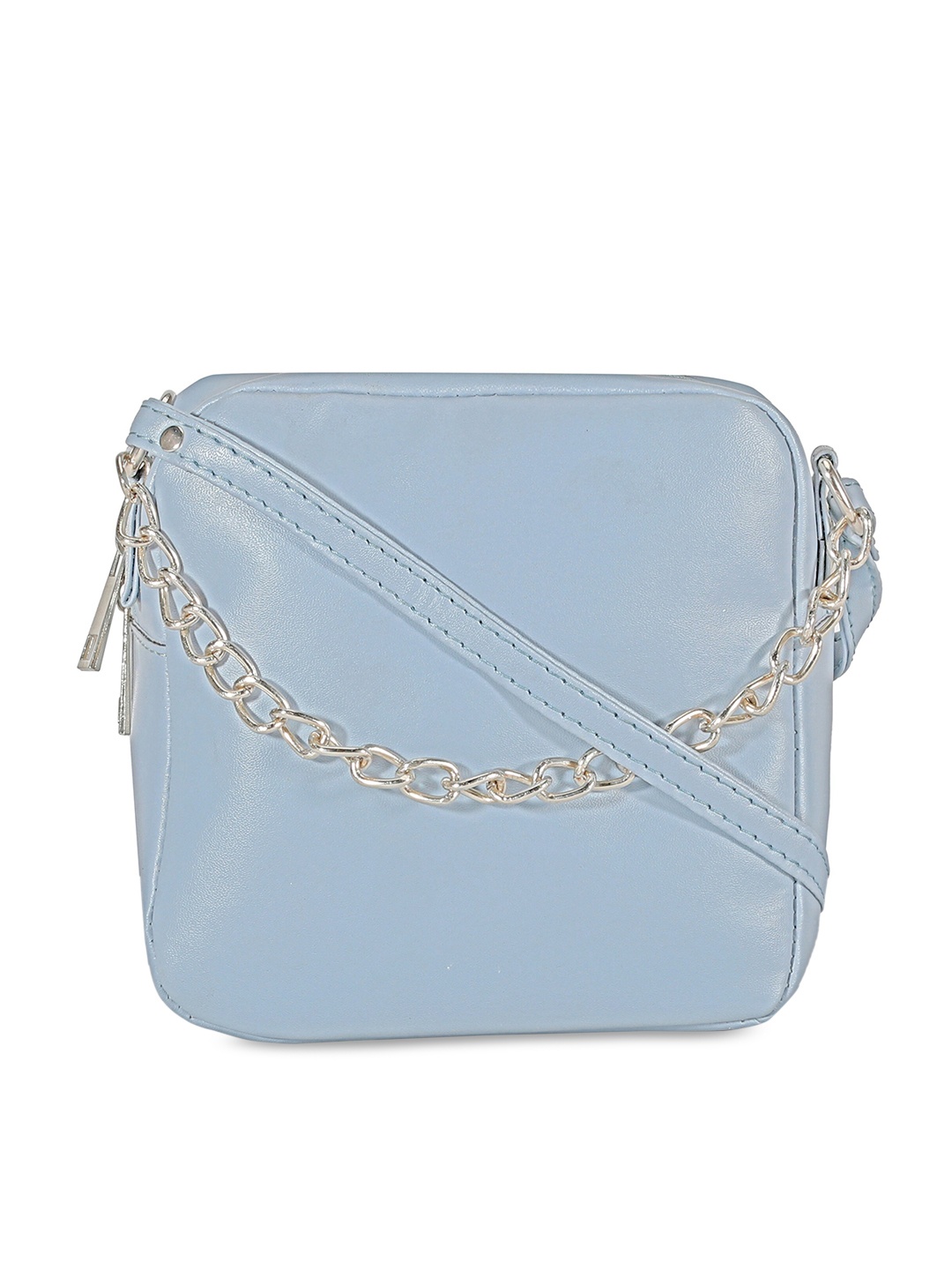 

Toteteca Blue PU Structured Sling Bag