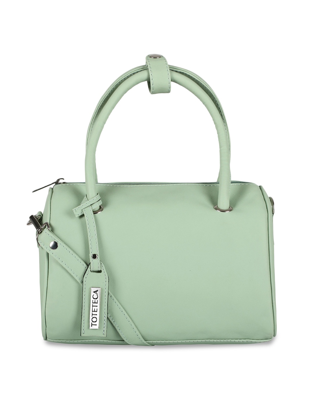 

Toteteca Green PU Structured Handheld Bag