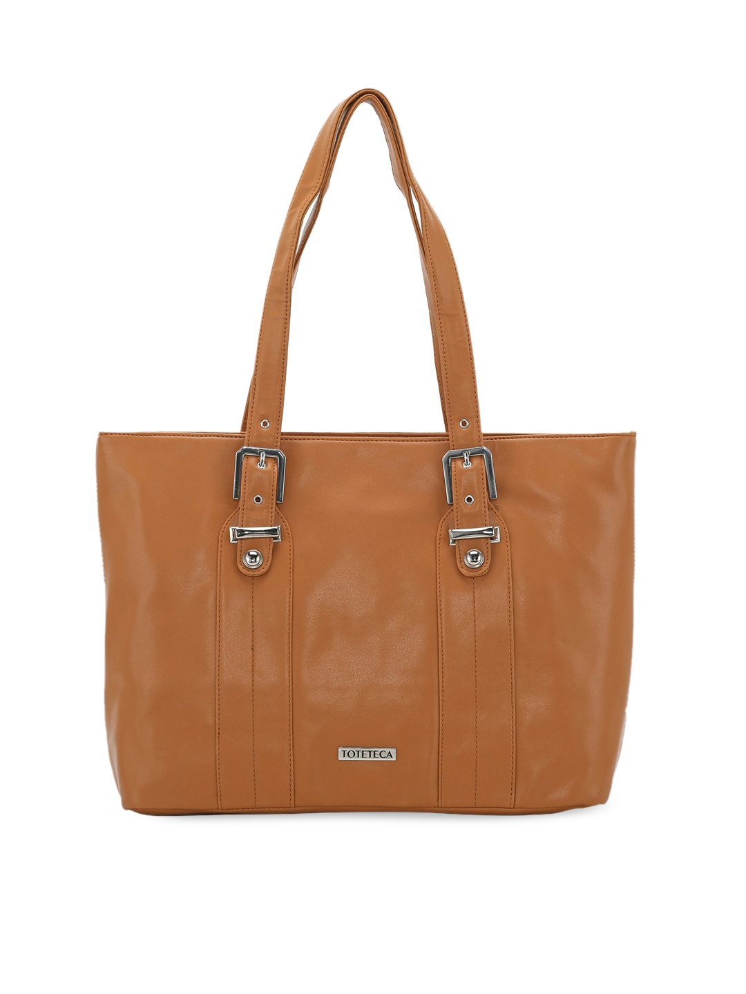 

Toteteca Tan PU Structured Shoulder Bag