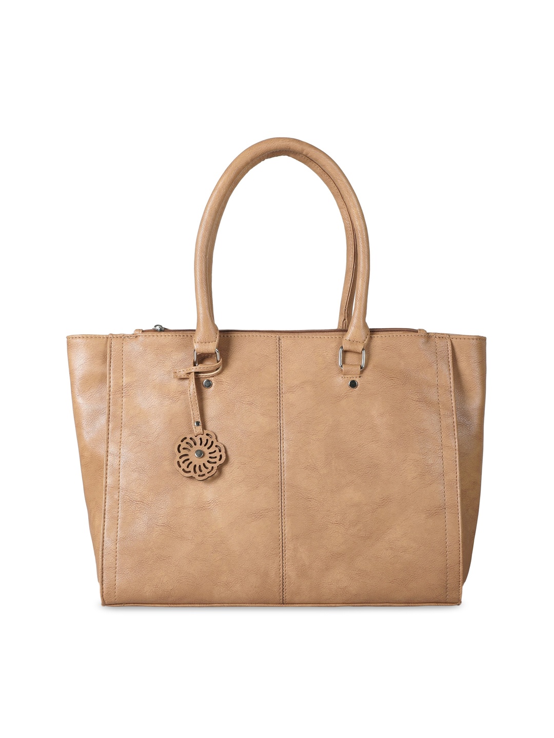 

Toteteca Tan PU Swagger Shoulder Bag with Tasselled