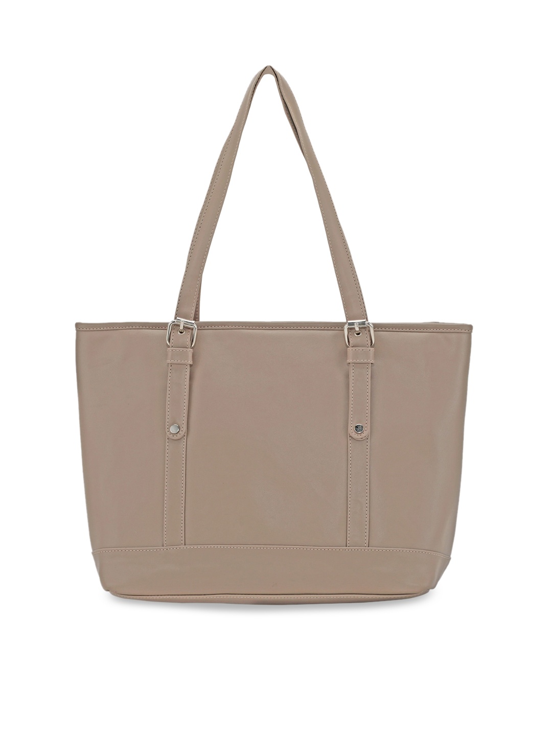 

Toteteca Beige PU Oversized Shopper Tote Bag