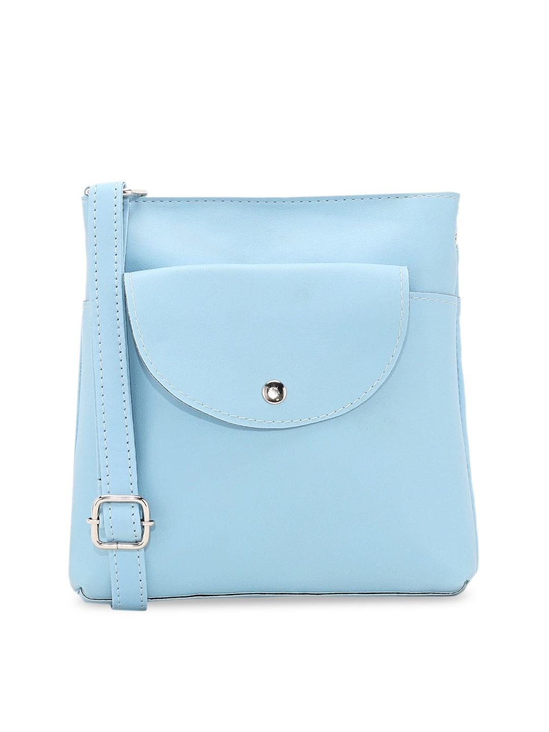 

Toteteca Blue PU Structured Sling Bag