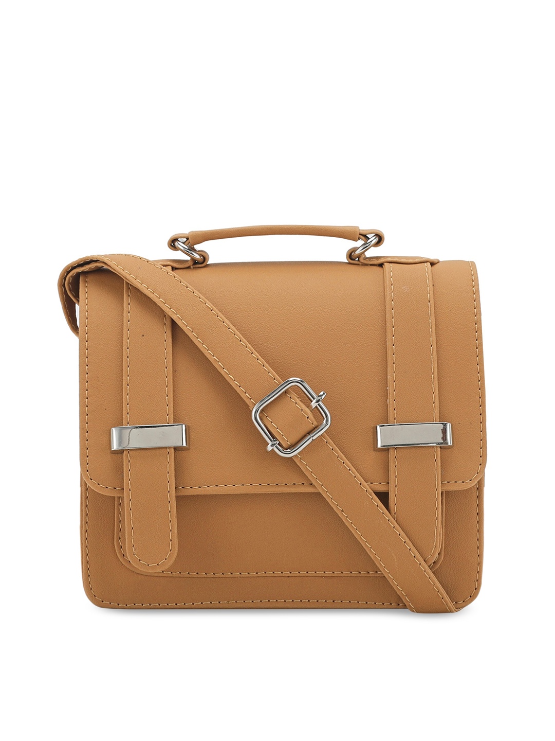 

Toteteca Tan PU Structured Satchel