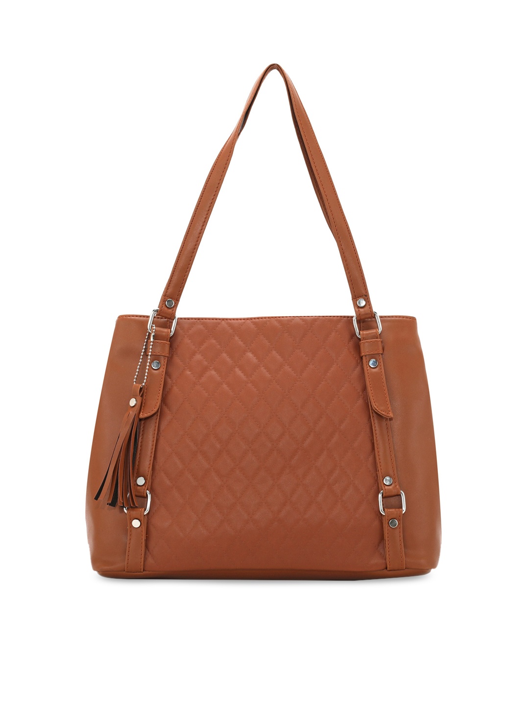 

Toteteca Women Tan PU Structured Shoulder Bag with Quilted