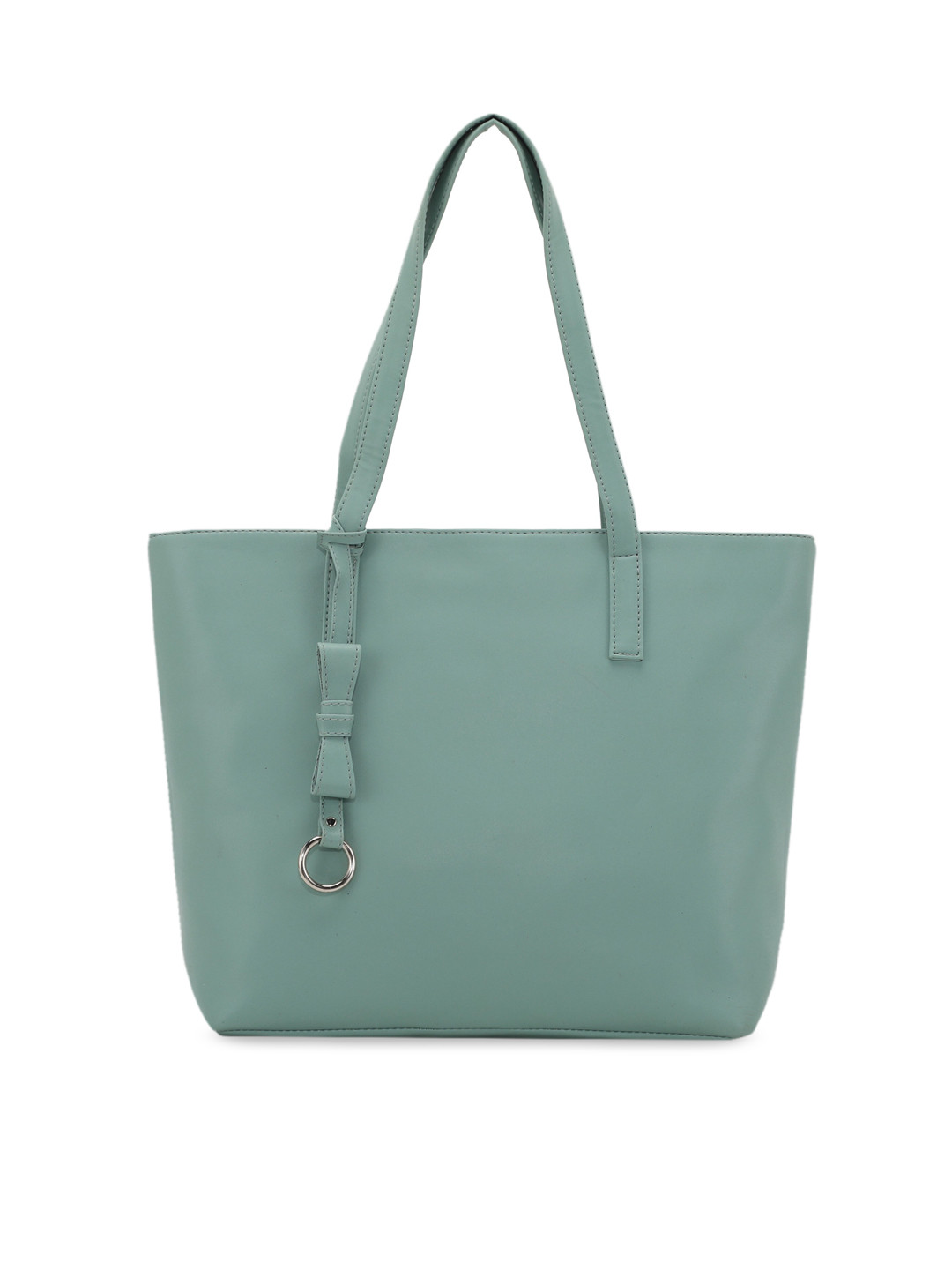 

Toteteca Women Green PU Structured Handheld Bag with Bow Detail