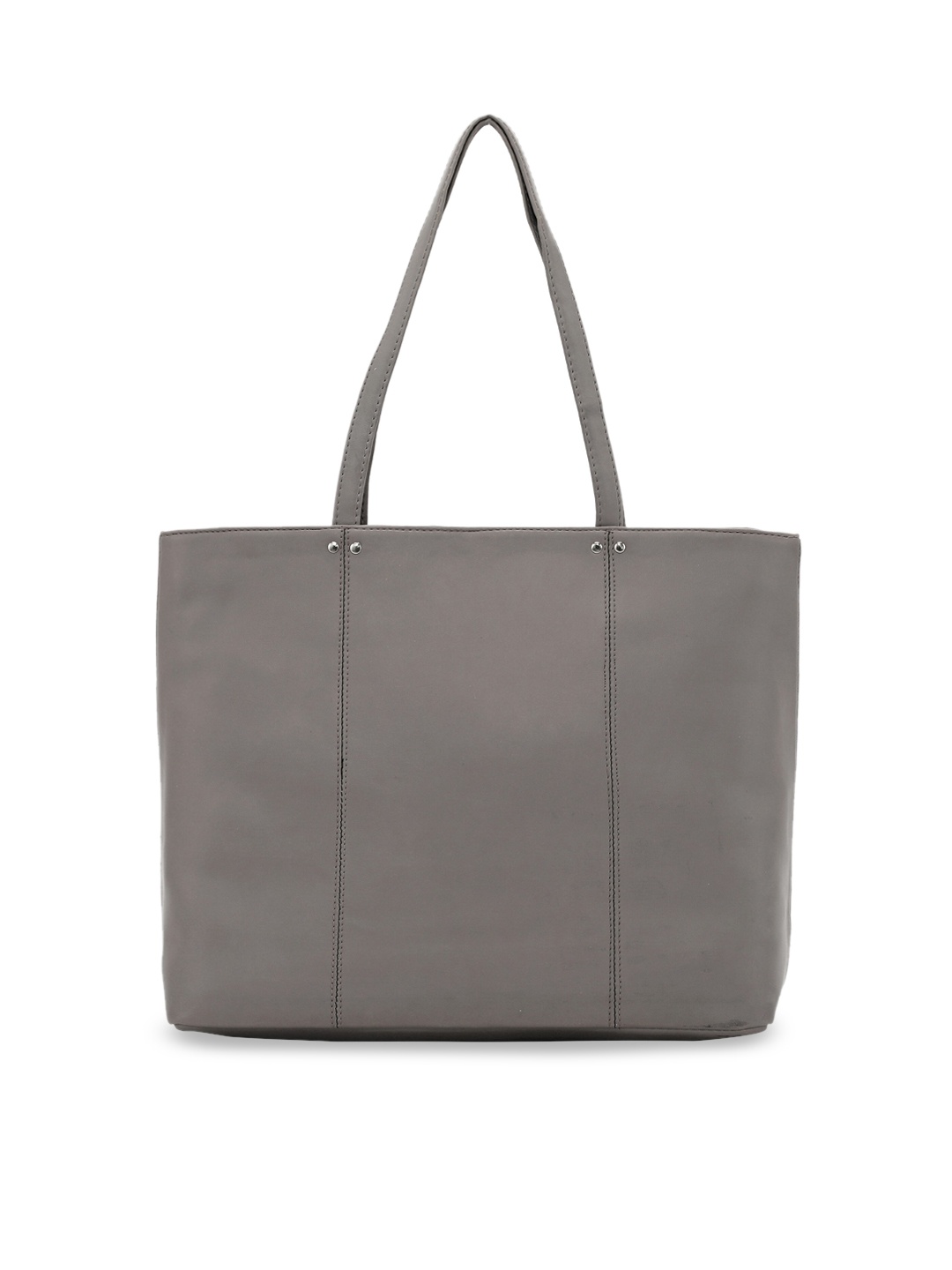 

Toteteca Grey PU Structured Shoulder Bag