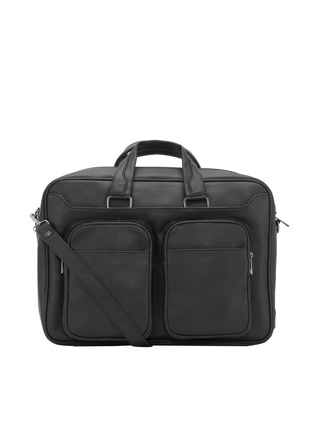 

Toteteca Unisex Black PU Laptop Bag
