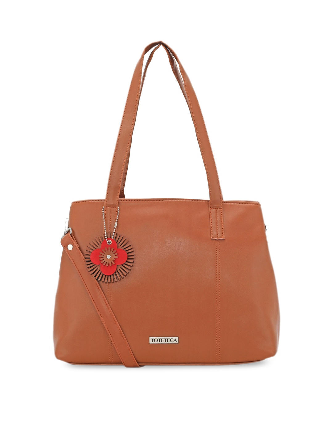 

Toteteca Tan PU Structured Shoulder Bag