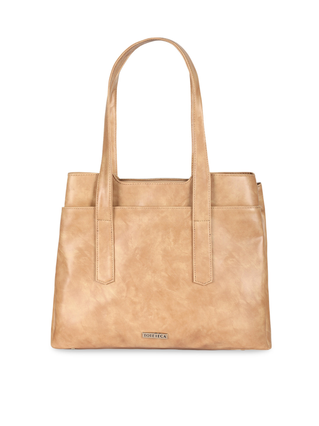 

Toteteca Women Beige PU Shopper Shoulder Bag