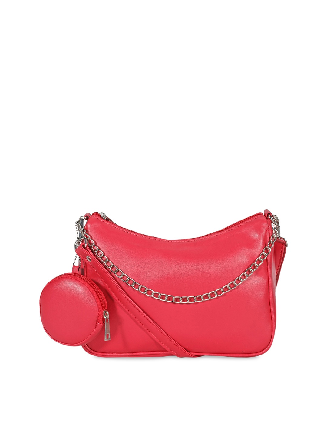 

Toteteca Pink PU Structured Sling Bag