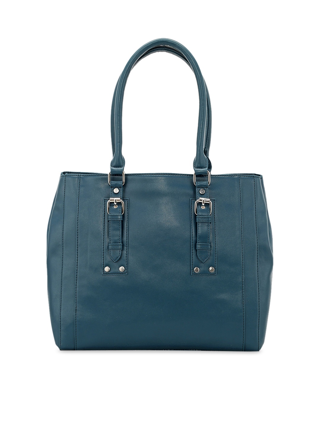 

Toteteca Blue PU Structured Handheld Bag, Teal