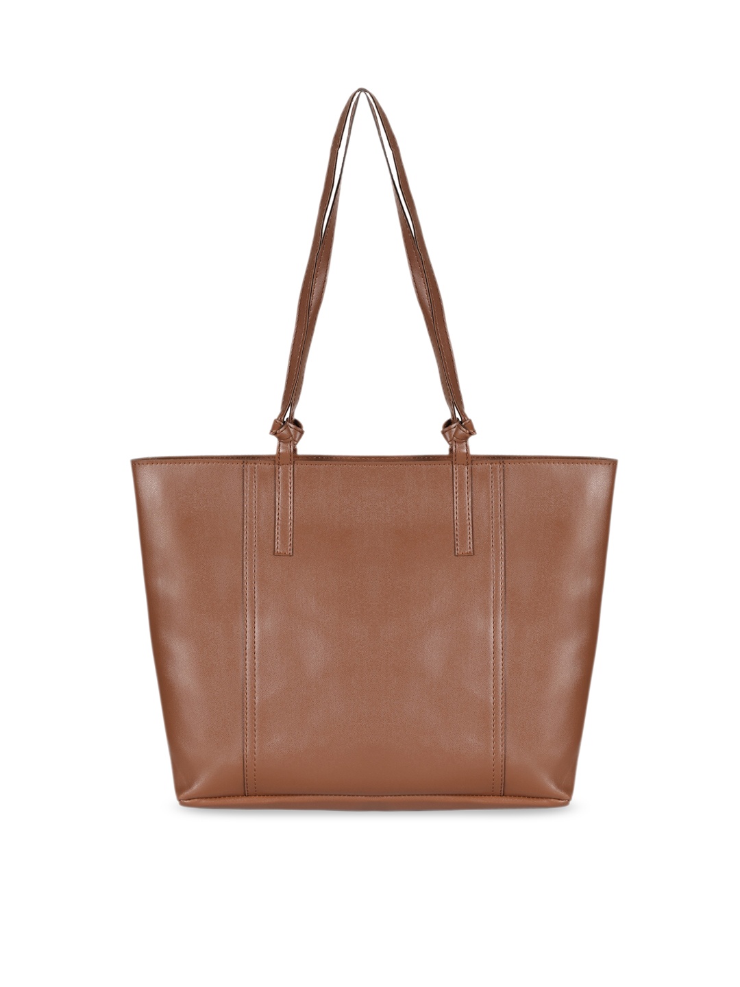 

Toteteca Brown PU Structured Shoulder Bag
