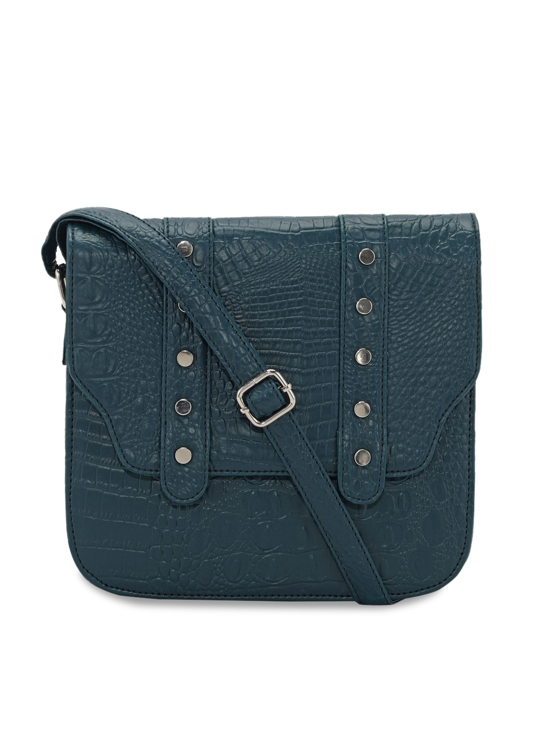 

Toteteca Women Blue Textured PU Shopper Sling Bag