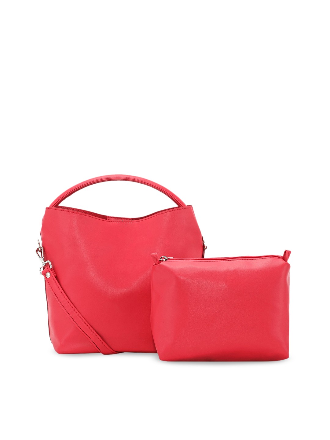 

Toteteca Pink PU Structured Handheld Bag