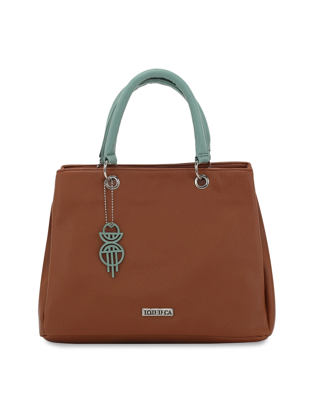 

Toteteca Tan PU Structured Handheld Bag